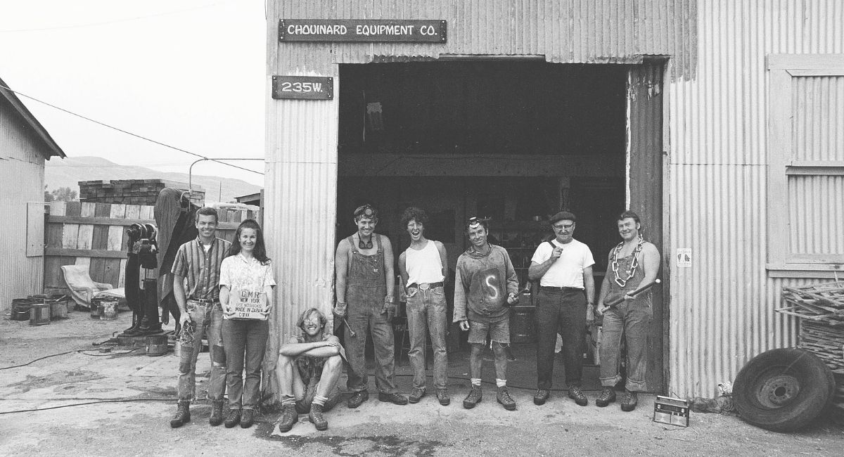 Yvon Chouinard, Tom Frost and workers of Chouinard Equipment