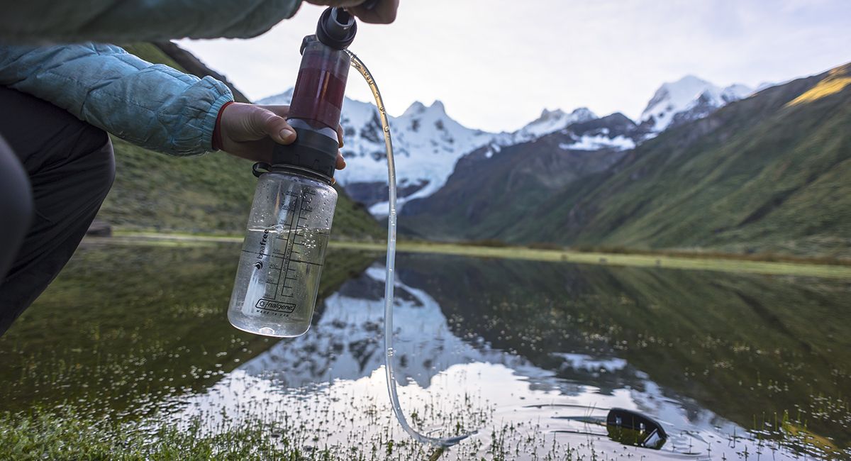 Gourde filtrante Water To Go Outdoor camouflage - Achat de filtre